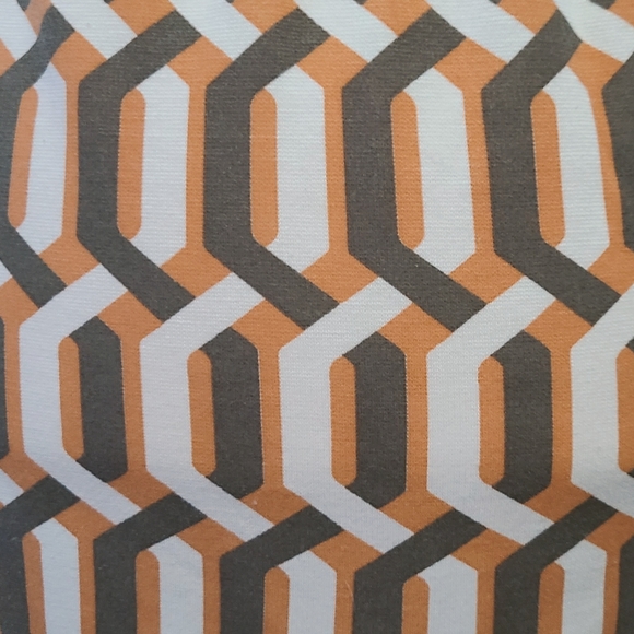 3/$20- Banana republic orange white and green geometric retro inspired dress - Picture 5 of 5